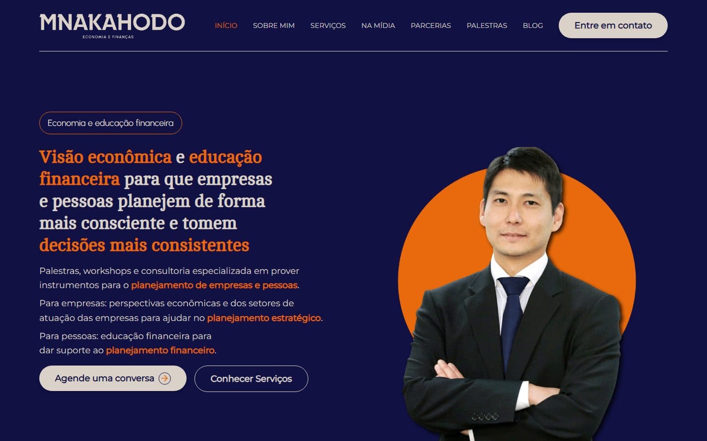 Site Maurício Nakahodo, feito pela Trasso